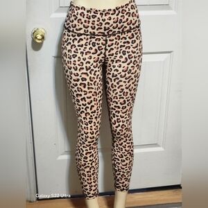 Fabletics Leopard Print Leggings - Tan and Black